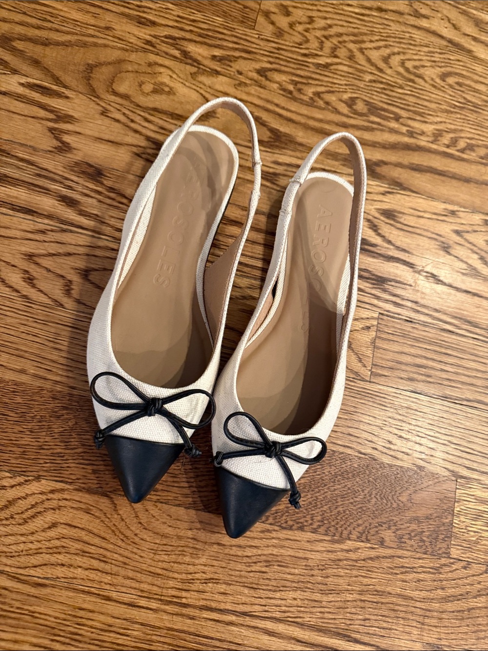 Aerosoles Cap Toe Slingback Ballet Flats Size 9